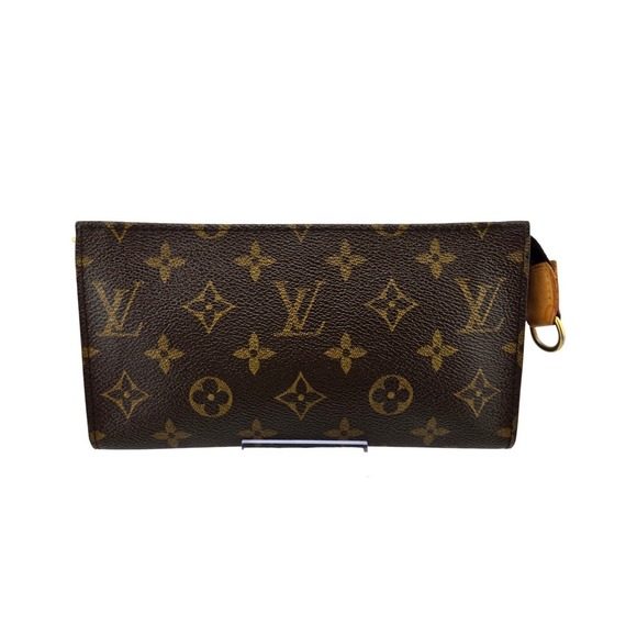 Louis Vuitton Handbags - Louis Vuitton Monogram Pouch Brown Coated Canvas Zip Clutch Made in France